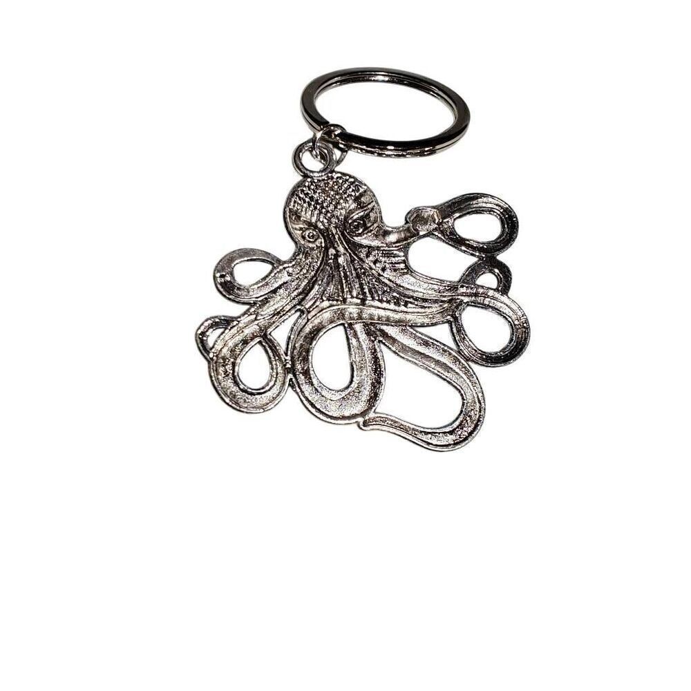 Silver Octopus Keychain - Picture 2 of 2